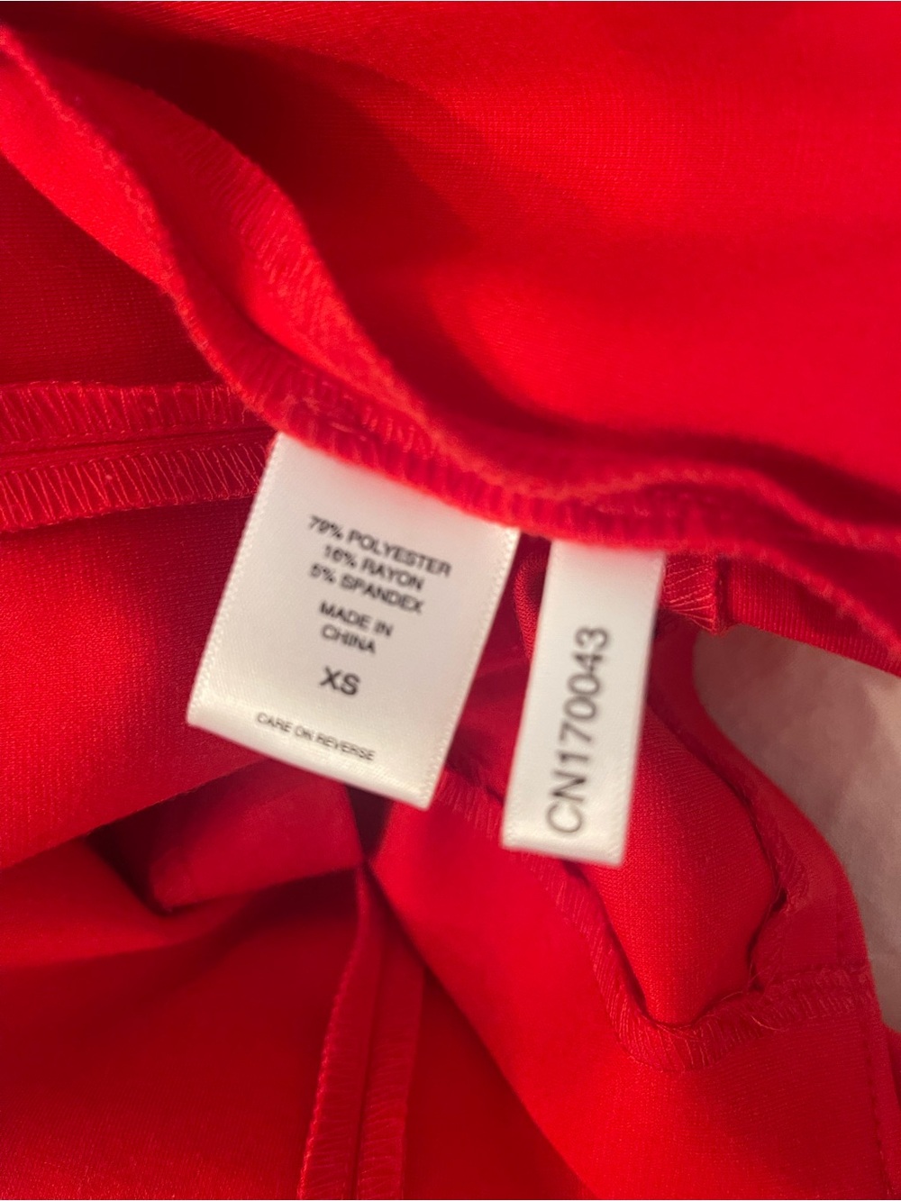 New York & Company Red Double-Breasted Gold-Button Blazer - Picture 7 of 8